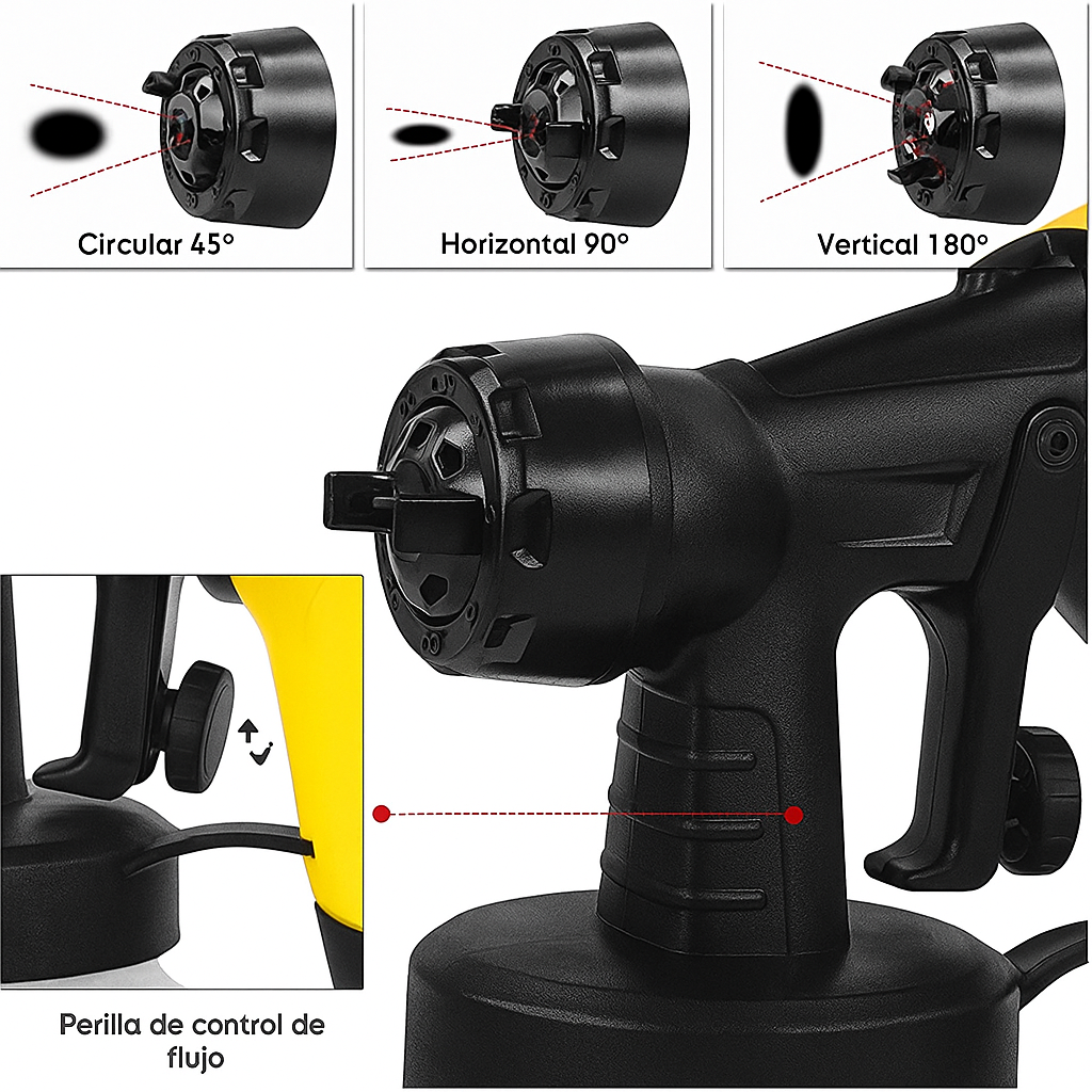 Pistola pulverizadora eléctrica de alta potencia ⚡🎨