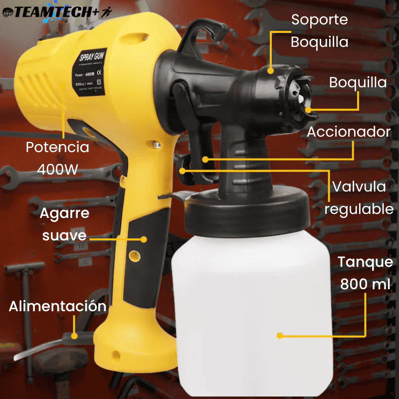 Pistola pulverizadora eléctrica de alta potencia ⚡🎨